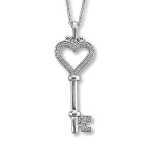 Kay Jewelers diamond key necklace
